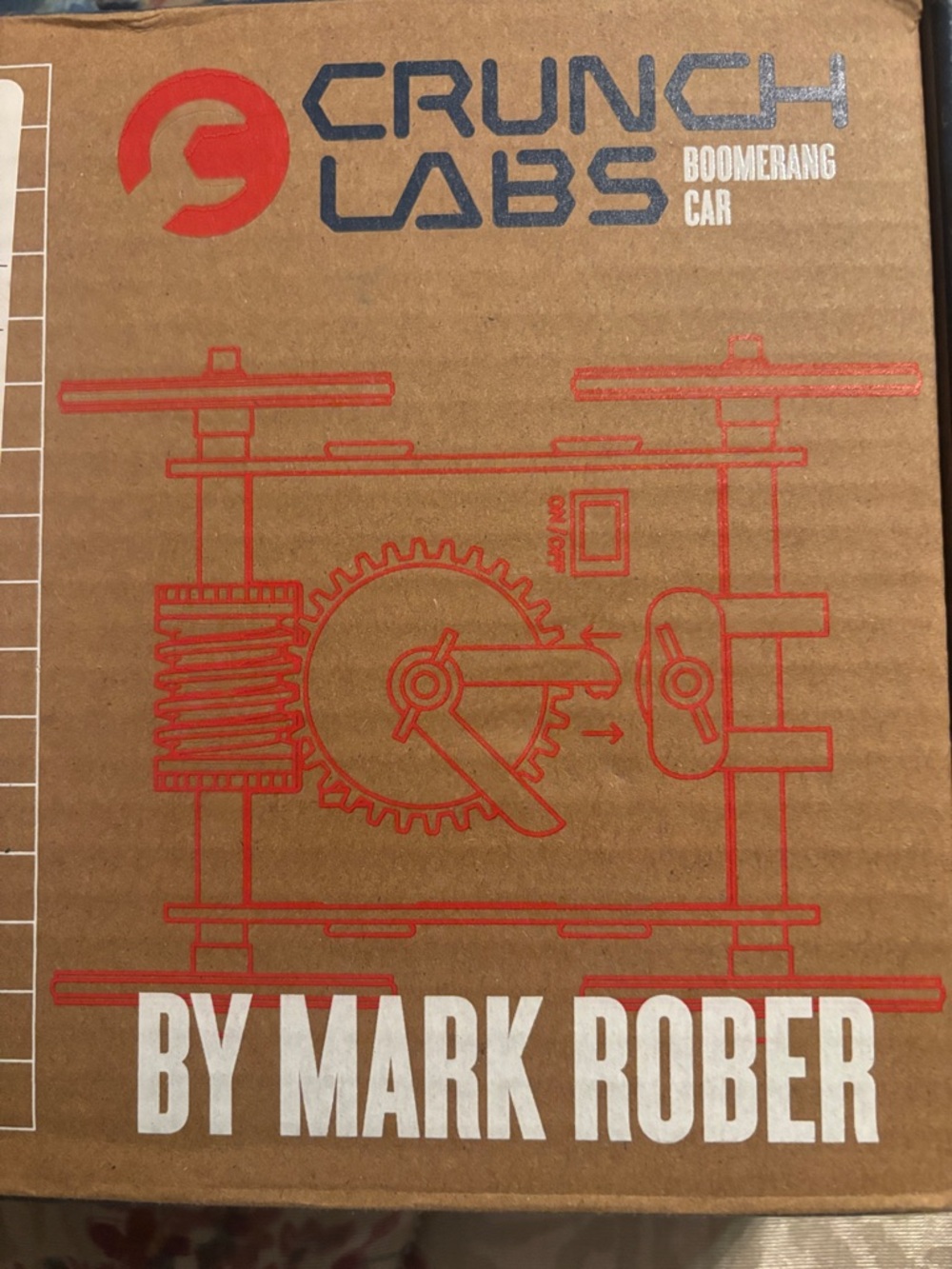 Boomerang Car by Mark Rober - Brown/Red